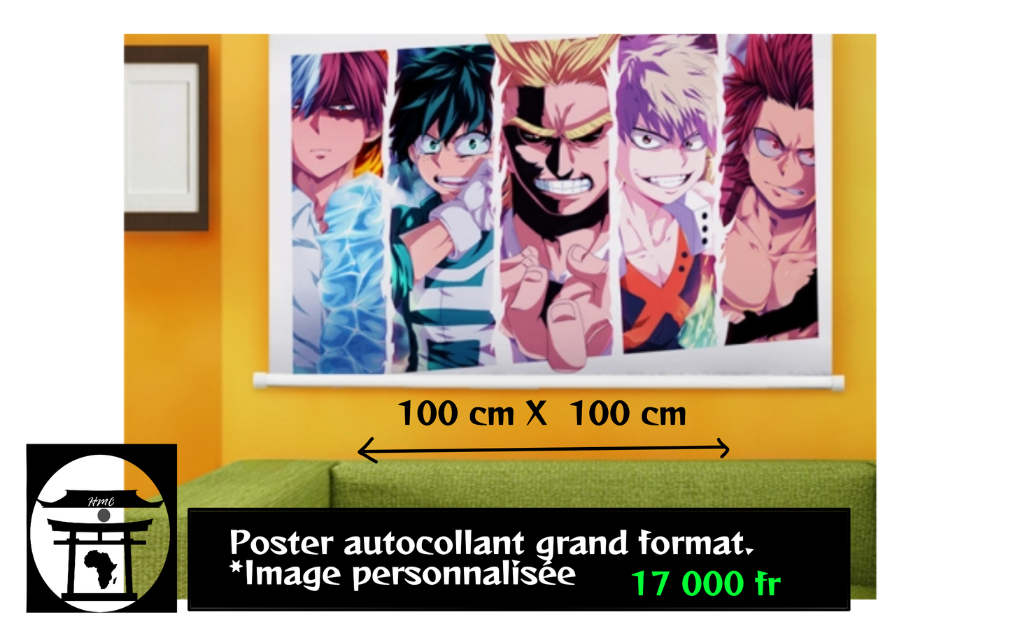 poster personnalisable autocollant