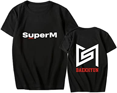 T-shirt Super M noir (tous les membres)