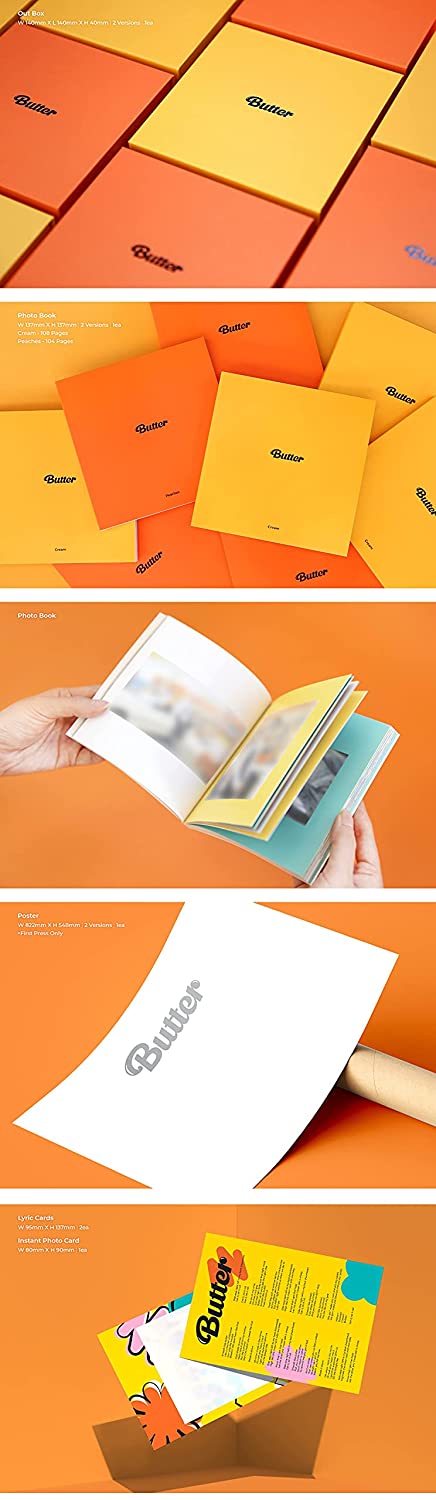 BTS BUTTER ALBUM ,butter vers. (orange)