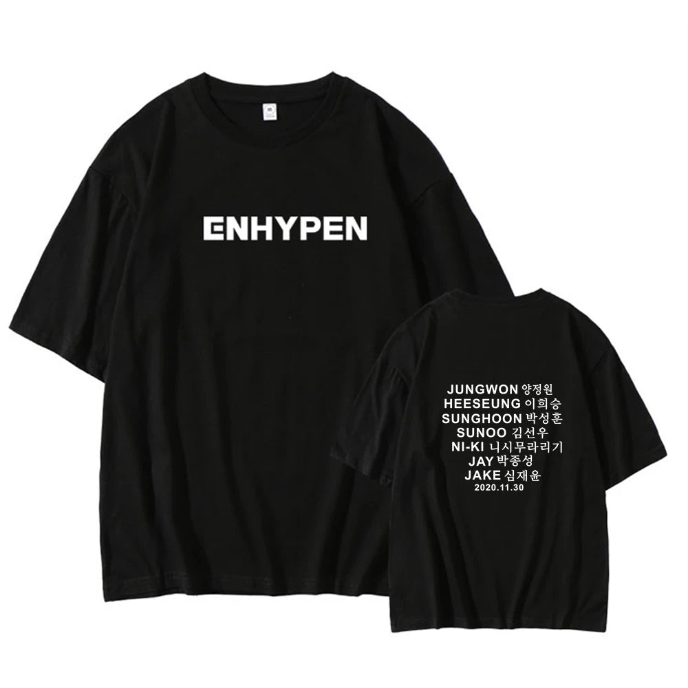 T-shirt enhypen -members names