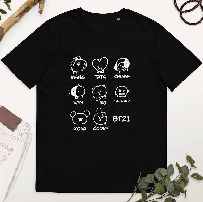 T-shirt BT21 Black & White