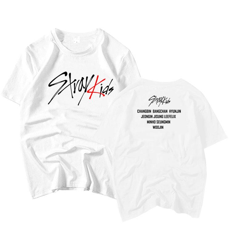 T-shirt stray kids blanc